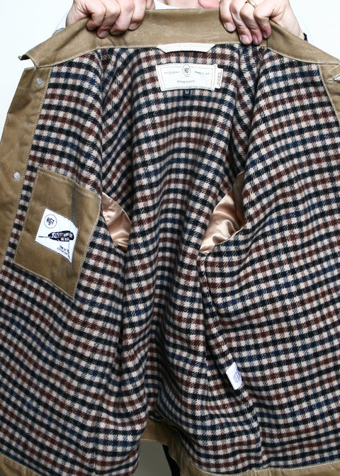  Supply Jacket // Lined Gingham Tan Ridgeline