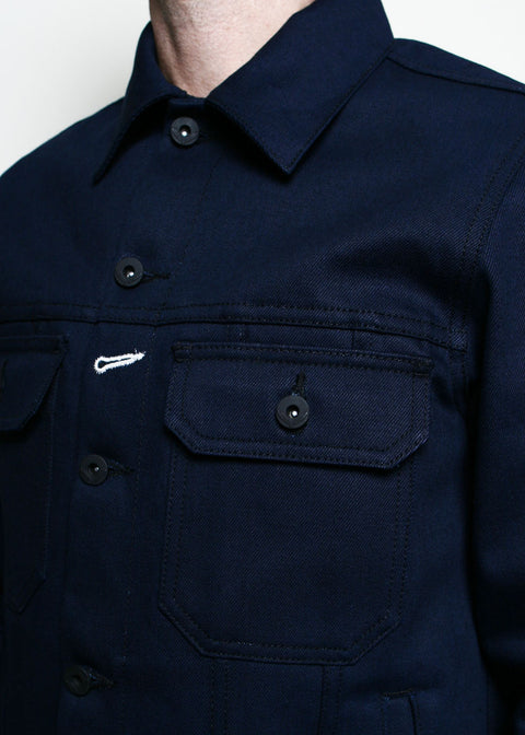 Cruiser Jacket // 13.5oz Indigo x Black