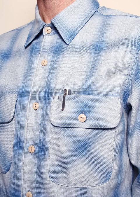  Field Shirt // Sky Blue Shadow Plaid