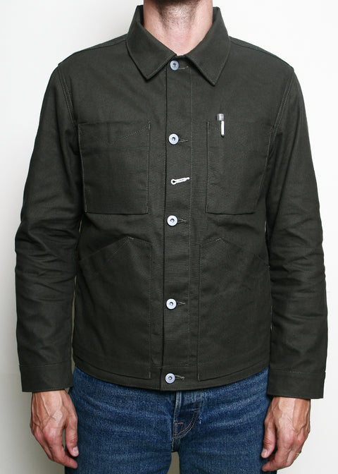 Open Range Jacket // Pine Dry Wax Canvas