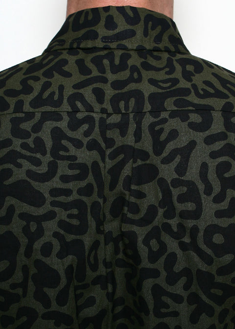  Oxford Shirt // Alphabet Camo Olive