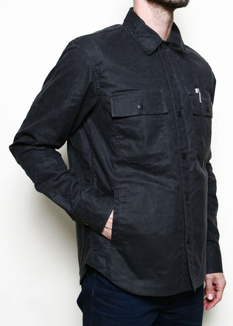 Patrol Shirt // Grey Waxed Canvas