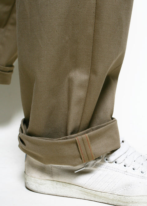  Relaxed Trouser // Khaki Selvedge Canvas