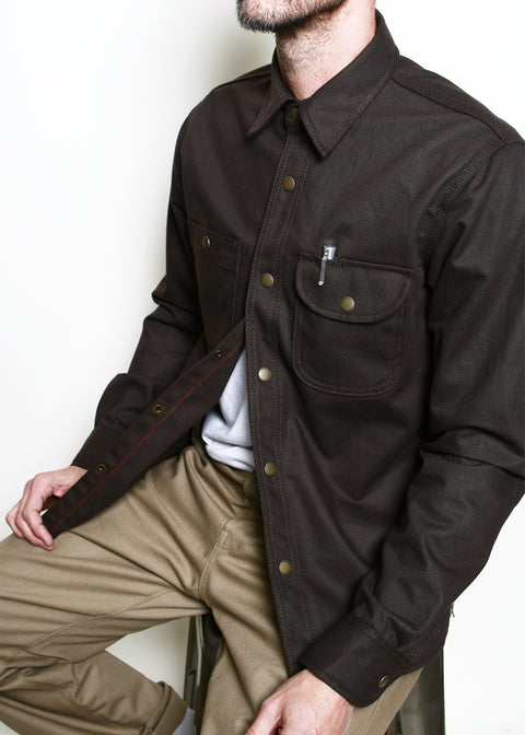  Work Shirt // Brown Selvedge Canvas