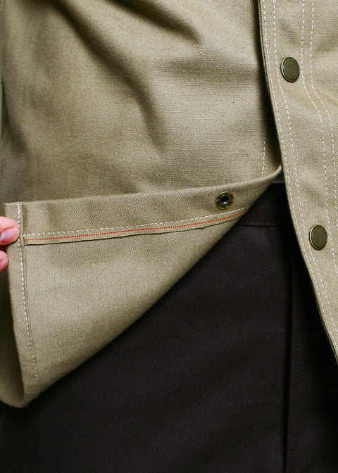  Work Shirt // Khaki Selvedge Canvas