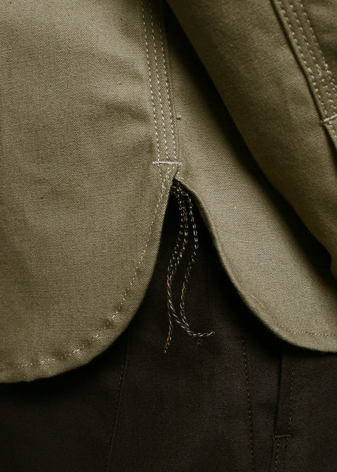  Work Shirt // Khaki Selvedge Canvas